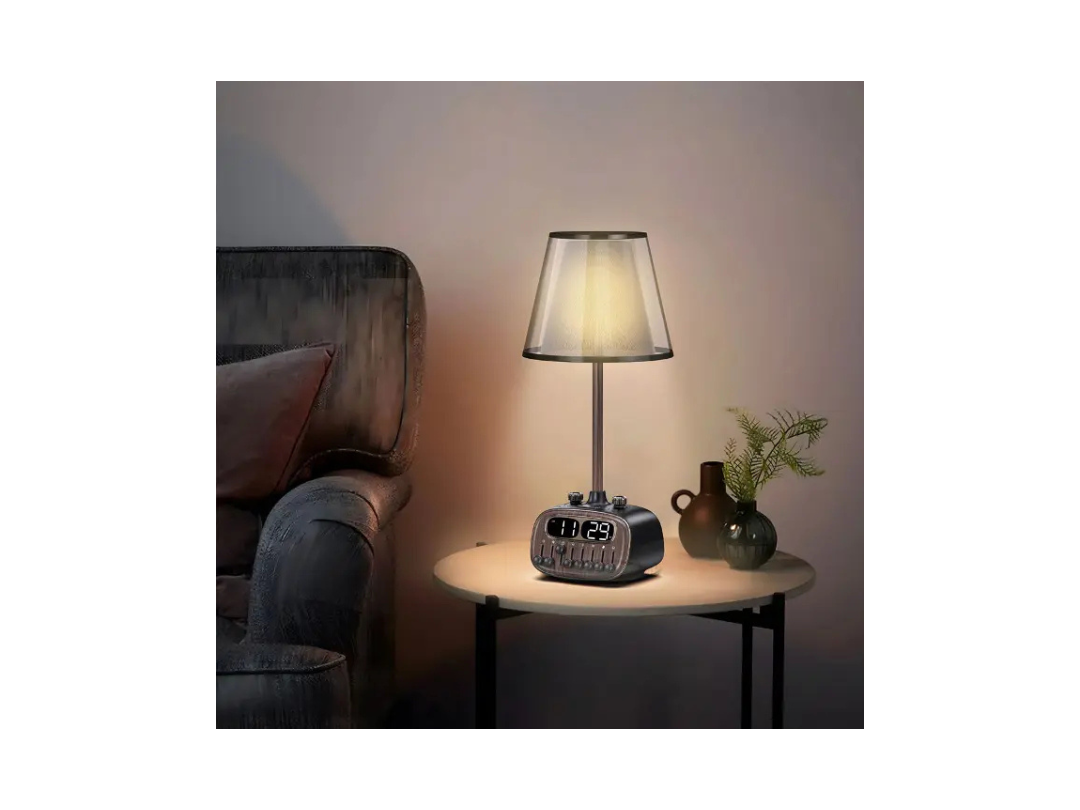 Porodo Retro Desk Lamp with White Noise & Bluetooth Speaker - Black Porodo Retro Desk Lamp with White Noise & Bluetooth Speaker - Black